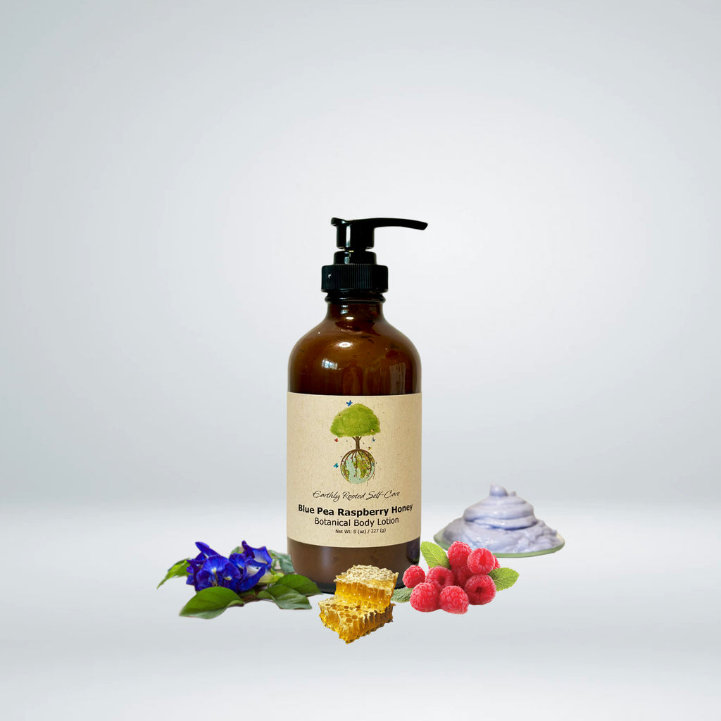 Blue Pea Raspberry Honey - Botanical Lotion